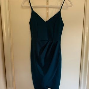 Lulu’s Forever Your Girl Teal Blue Bodycon Dress